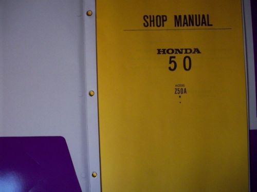Honda z50a mini trail service shop manual ~ u gotta see