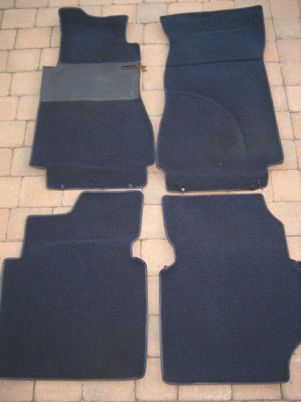 Mercedes w123 loop pile carpet 4 pieces blue 240d 300d 280e 1974-1978