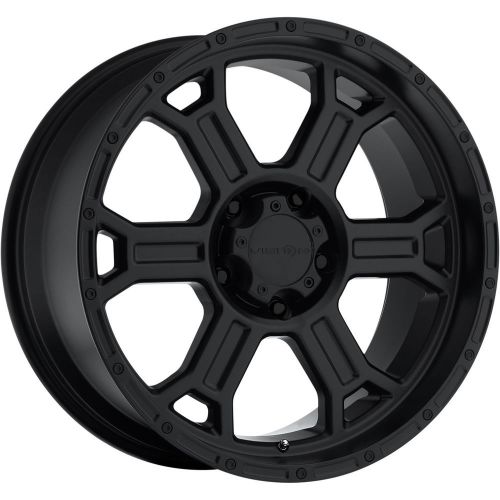 18x9.5 matte black vision raptor 5x5 -12 rims ct404 35x12.5x18 tires