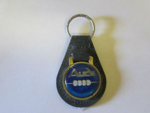 Vintage audi leather keyring keychain fob