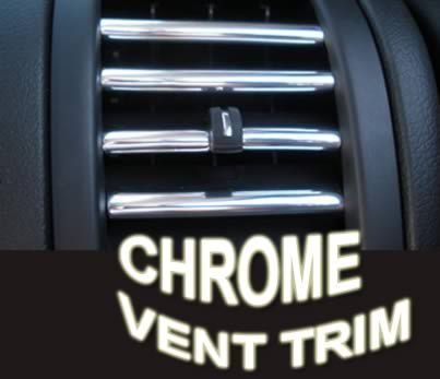 Chrome &#034;ac vent trim&#034; set all model - honda