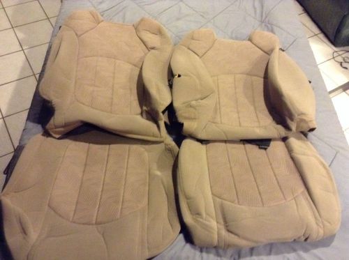 Oem cloth seat covers buick enclave 2008 buckets mid biege/sandstone