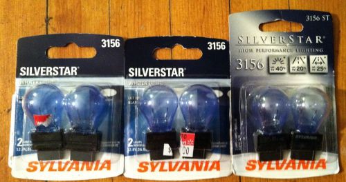 New sylvania silverstar 3156 bulbs -2 packs and 1 pack of 3156 st-6 bulbs