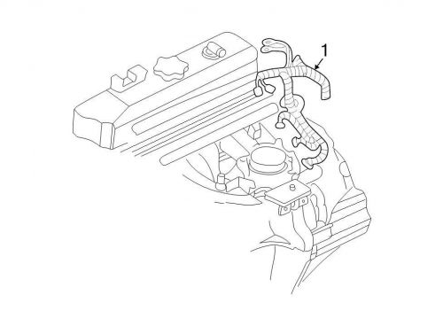 Chrysler oem dodge engine wiring harness 04801759ac image 1