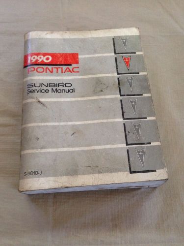 Original factory service repair shop manual 1990 pontiac sunbird