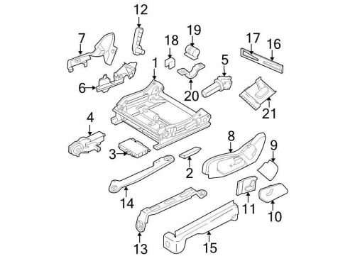 Chrysler oem jeep seat track cover 1bu251d5aa image 15