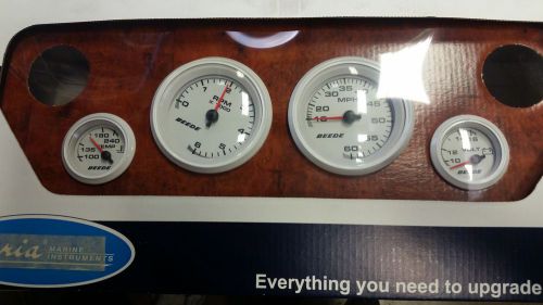 New complete set of boat gauges for inboard gas engines, temp, tach, speed, volt