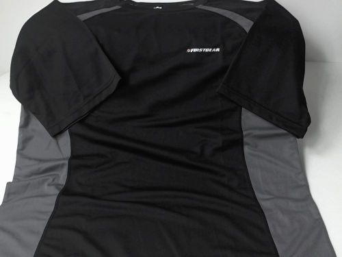 Firstgear mens size 3xl black tee t-shirt technical performance gear wicking