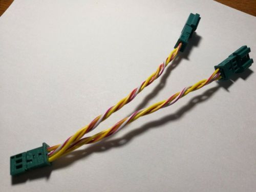 Universal 3 pol y harness cable splitter for bmw ac/radio trim retrofit