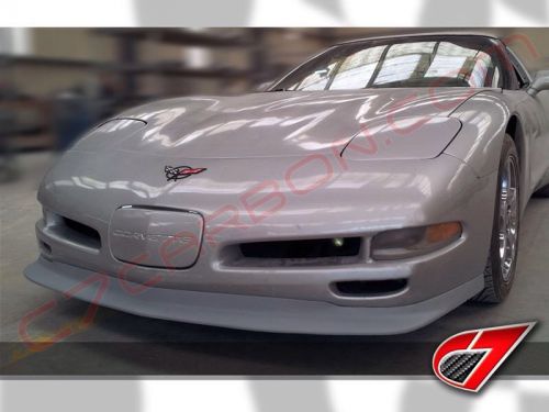 1997-2004 chevrolet corvette zr1 styled front splitter non-vented fiberglass