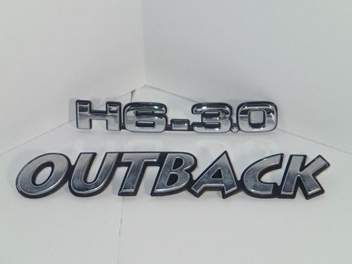 Lot genuine oem emblem badge subaru legacy outback h6.30 2000-2004 rear hatch