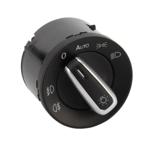 Chrome auto headlight switch control fit for vw golf mk6 jetta mk5 passat cc