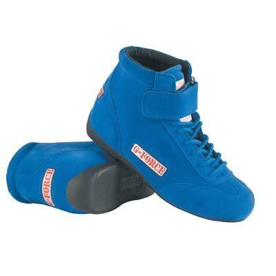 G-force racing driving shoes race grip mid-top blue men's size 10 1/2 pair