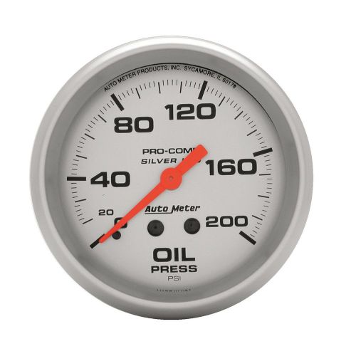 Auto meter 4622 silver; lfgs oil pressure gauge