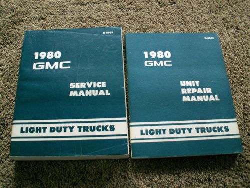 Gmc 1980  light duty trucks service manuals  original  set of 2