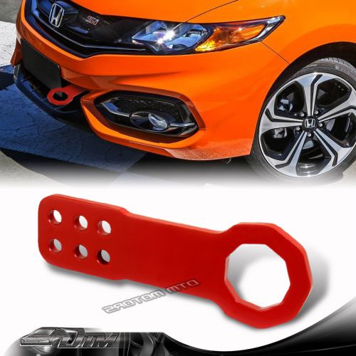 2&#034; jdm anodized cnc billet aluminum red front bumper racing tow hook for mazda