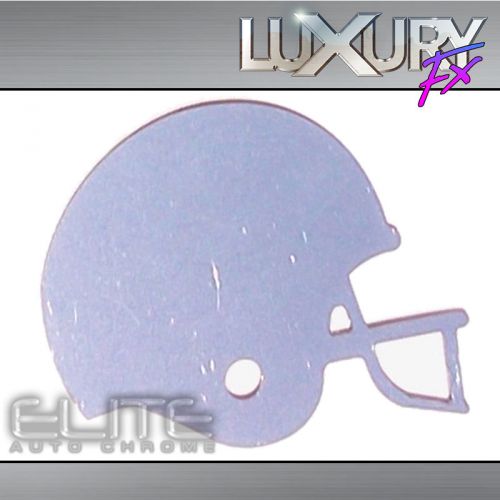 Stainless steel football helmet emblem - luxfx1746