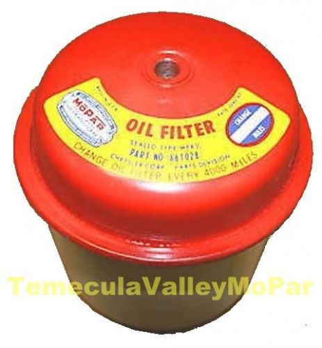 Sealed-can oil filter w/mopar decal for 1941-1954 ply - dodge - desoto - chrys