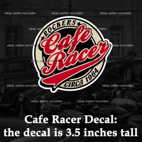 Cafe racer rockers decal sticker caferacer