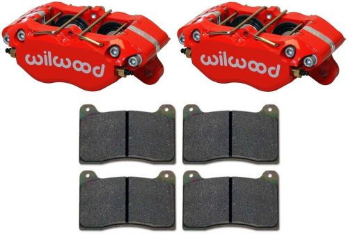 Wilwood dynapro brake calipers &amp; pads,w/ dust boots,red,dpdb,0.81&#034; discs,1.38&#034;