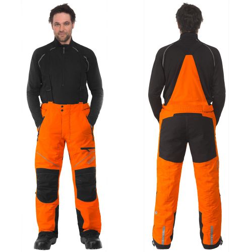 Snowmobile kimpex ckx climb pants mens winter snow bibs xsmall orange waterproof