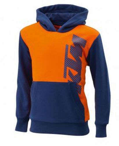 New ktm kids vert hoodie with screened ktm logo blue youth size s-l 3pw169410x