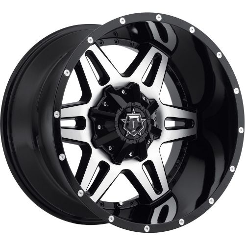 20x9 black machined tis 538mb 8x170 +18 wheels discoverer stt pro tires