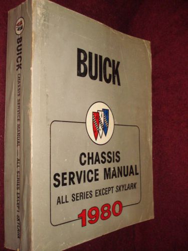 1980 buick shop manual / shop book / all except skylark