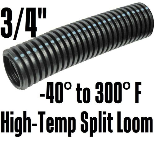 Automotive wiring insulation high-temp split loom -40° to 300°f 3/4&#034; inch, 19 mm