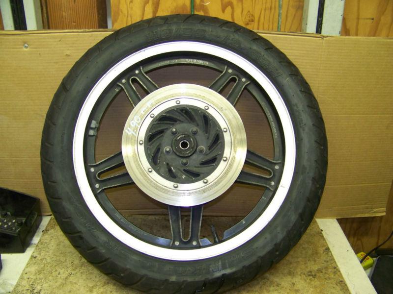 Gl1100 goldwing aspencade front wheel rim tire rotors 1982 gold wing