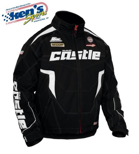 Castle x men&#039;s black bolt winter snowmobile jacket 70-157_