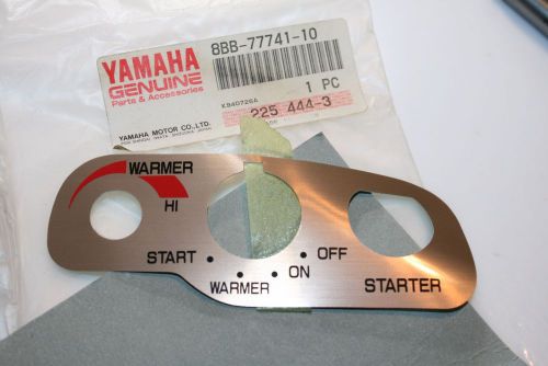 Nos yamaha snowmobile decal 1995-96 vmax 500 600 indicator #1 ignition switch co