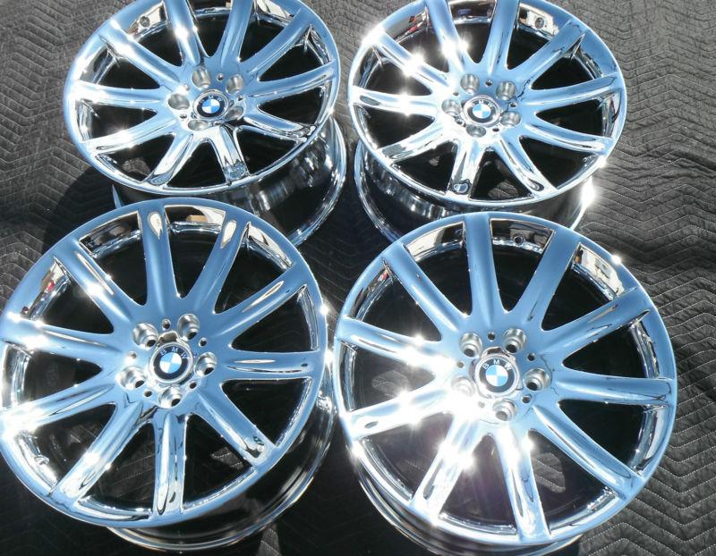 19" bmw 745 750 7 series wheels rims new chrome factory oem 59396 359399