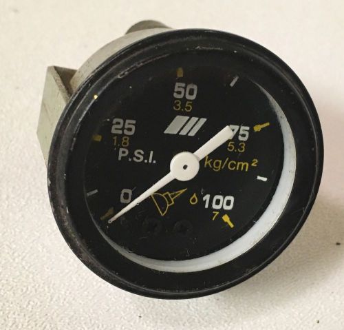 Oil pressure meter psi 0-100 black gauge