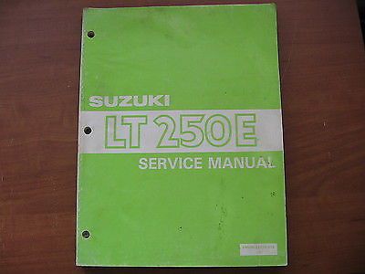 1985 suzuki lt 250 e factory repair service manual atv 4 wheel