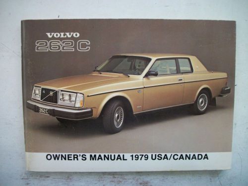1979 volvo 262c rare owner&#039;s manual. good cond. clear no owner info. 262 c