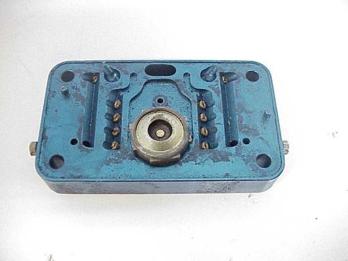 Blue billet aluminum holley carburetor metering block cs12 nascar nhra mudbog