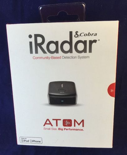 Cobra irad950 iradar atom bluetooth radar detector for iphone and android *c3*