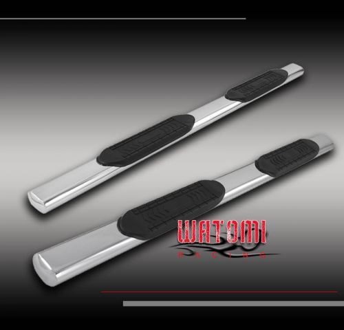 5&#034; oval stainless side step nerf bar chrome for 05-14 frontier king/extended cab