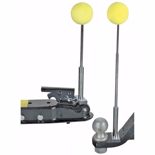 Magnetic trailer ball hitch back-up alignment kit telescoping rods boat truck