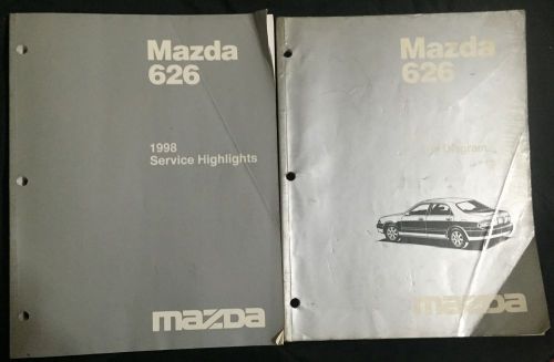 1998 mazda 626 factory oem wiring diagram &amp; service highlights manual