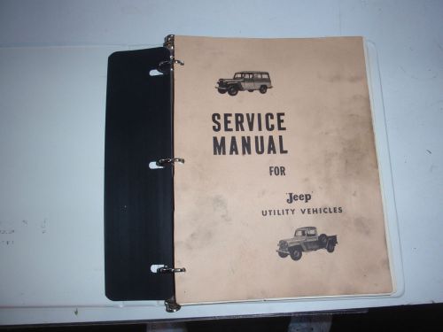 Service manual for jeep utility vehicles