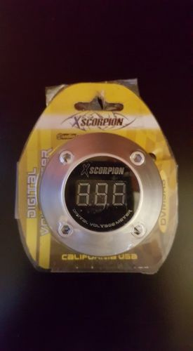 Scorphion digital volt meter car audio