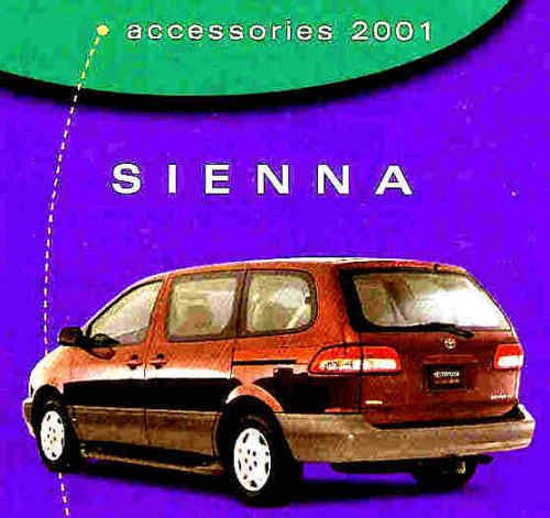 2001 toyota sienna factory accessories brochure