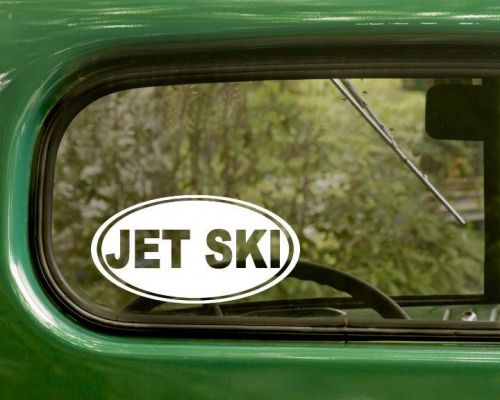 2 oval jet ski decals stickers vinyl die cut, bumper, cars, laptop