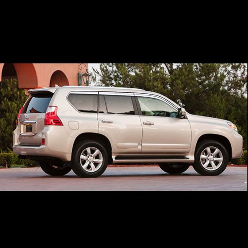 Chrome window visor sun rain guard for toyota land cruiser prado 2014~2016