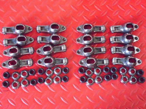 Procomp roller tip rocker arms bbc 7/16 1.7 with bearings + lock nuts new 2320