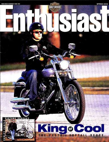 Spring 2002 harley-davidson enthusiast magazine -fxstd softail deuce