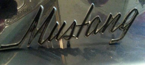 Mustang script auto emblem