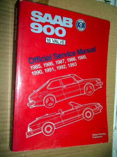 Saab service manual 1985 - 1993 - 16 valve by robert bentley - saab service book